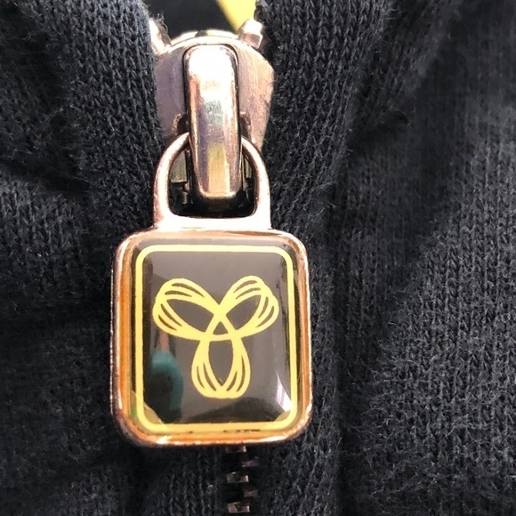 TNA, Aritzia, Zip Up Hoodie, BC, Whistler, Sweater, Black, Yellow Hoodie, Size M - Picture 12 of 14